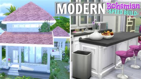 The Sims Modern Bohemian Renovation Speed Build No Cc Boho