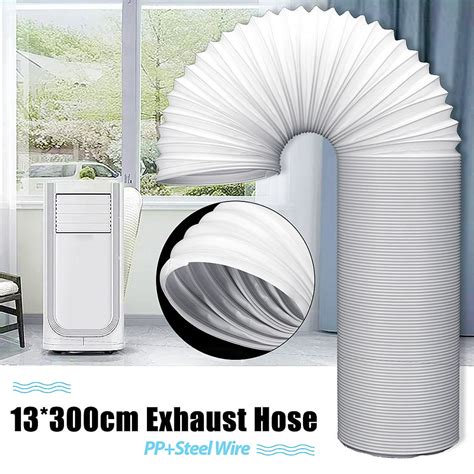 3 Meter 5 Diameter White Flexible Exhaust Hose Tube Portable Air Conditioners Vent Hose