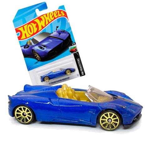 Carrinho Hot Wheels 17 Pagani Huayra Roadster Hkk08 Hw Roadster