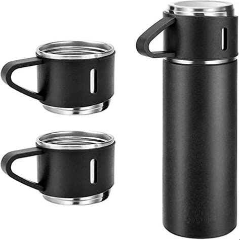 Vacuum Flask Set With 3 Stainless Steel Cups Combo At Rs 250 Piece