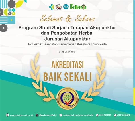 Selamat Dan Sukses Akreditasi Baik Sekali Akupuntur