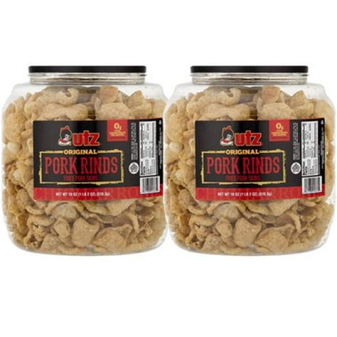 Utz Original Pork Rinds Zero Carbs Keto Friendly 510 G 18oz 2 Pack Walmart Ca