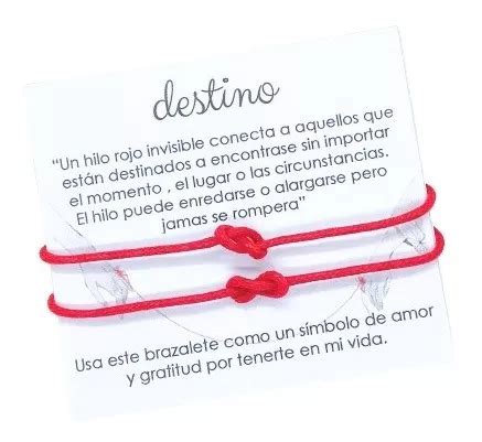 Par Pulseras Novios Hilo Rojo Destino Infinito Amistad Amor MercadoLibre