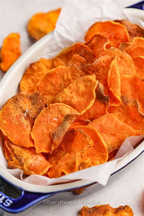 Air Fryer Sweet Potato Chips Everything Air Fryer And More