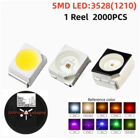 Buah Smd Led Manik Manik Lampu Led Rgb Warna Merah Biru Hijau