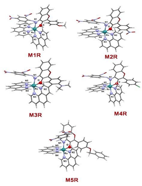 Optimized Geometry Of The Complexes Download Scientific Diagram