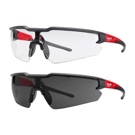 Milwaukee Clear And Tinted Safety Glasses With Anti Scratch Lenses