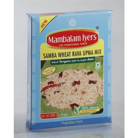 Mango Samba Wheat Rava Upma Mix Packaging Type Packet Packaging Size