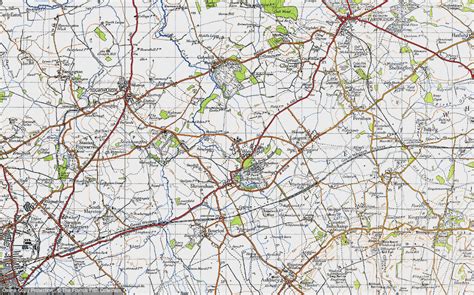 Framed Watchfield Map Print Illustrated Map Of Watchfield Oxfordshire