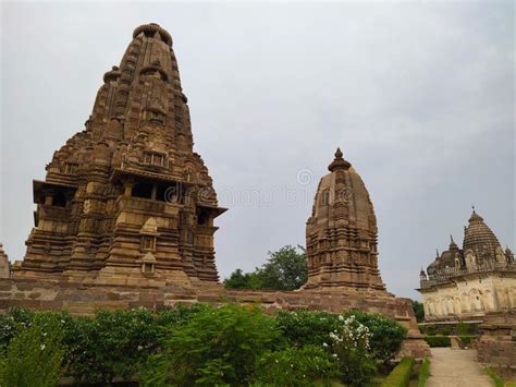 Templo De Khajuraho Madhya Pradesh India Local Da Heran A Do Unesco