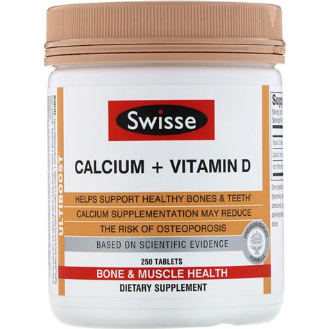 Swisse Ultiboost Calcium Vitamin D 250 Tablets Iherb