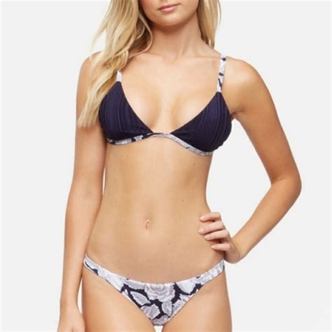 Tavik Swim Tavik Zepplin Triangle Heather Bikini Set Sz Large