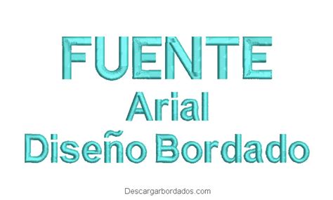 Diseño Bordado de Fuente Arial Abecedario Descargar Diseños de Bordados