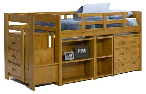 Chelsea Home Twin Loft Bed with Storage & Reviews | Wayfair