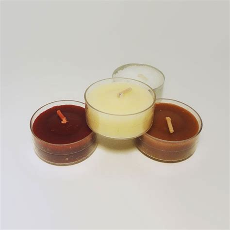 Three Varied Scented One Unscented Tealight Candles Lot 4 Scented