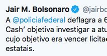 Jornalista Polibio Braga Bolsonaro saúda nova operação da Lava Jato