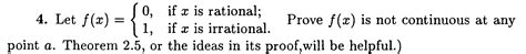 Solved 4 Let F X {0 1 If X Is Rational If X Is