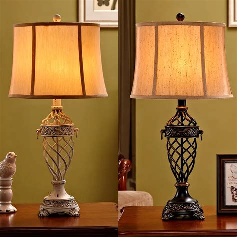 Desk Table Lamp Twisted Metal Home Lights Decor Table Lights Lamp ...