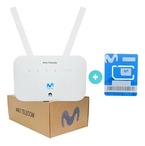 Router Modem 4g B612 Chip Movistar Con Internet Ilimitad Cuotas