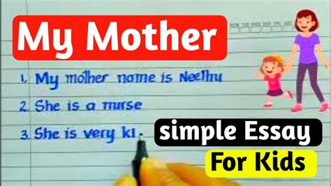 My Mother 10 Lines Essay On My Mother In English My Mother Essay