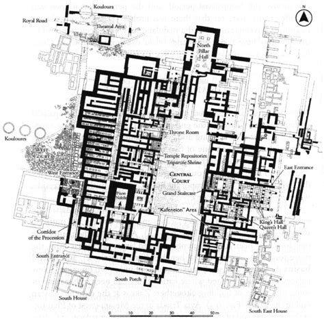 Map Of Knossos After Dan Davis Download Scientific Diagram