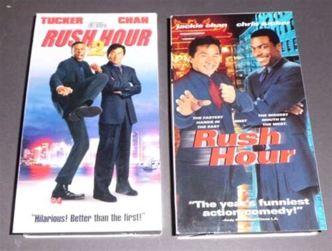 Movie Set Jackie Chanchris Tucker Rush Hour 1 And 2 Vhs Tapes Ebay