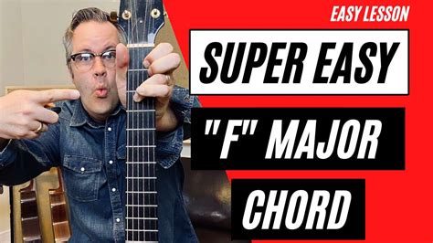 EASY F CHORD | Easy Beginner Guitar Lesson | Three Easy Shapes