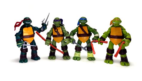 4 Pcs Teenage Jandg Mutant Ninja Turtles Classic Collection Tmnt Action