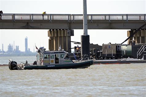 Barge Hits Bridge Connecting Galveston And Pelican Island Causing