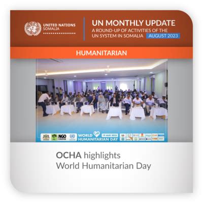 A round-up of activities of the UN system in Somalia in August 2023 ...