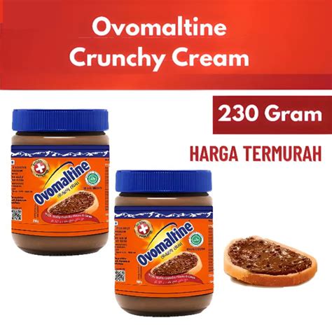 Jual Ovomaltine Crunchy Cream 230 Gram Selai Cokelat Crunhcy Shopee