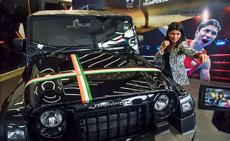 Mahindra Thar Gifted To World Boxing Championship Nikhat Zareen Sakshi