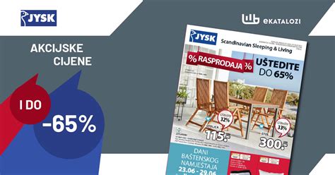 JYSK Katalog BiH FENOMENALNA PONUDA10 Dodatnog Popusta Na SVE JUN