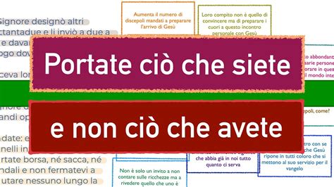 Portate Ci Che Siete E Non Ci Che Avete Lc Marted