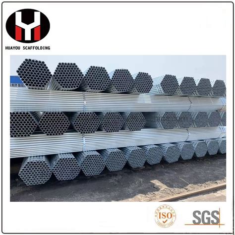 Q Q Black Hot DIP Galvanized Steel Pipe Scaffold Tube Tubelar Scaffolding For Construction