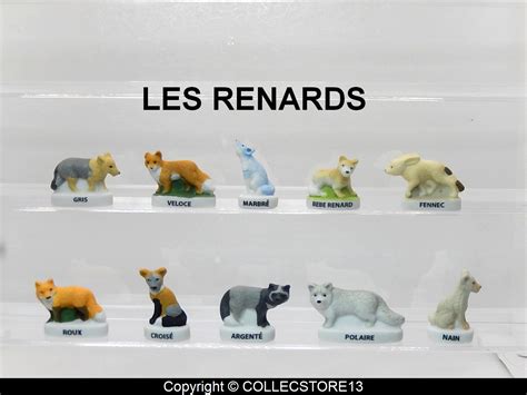 SERIE COMPLETE DE FEVES LES RENARDS MAT 2023 Fèves de collection