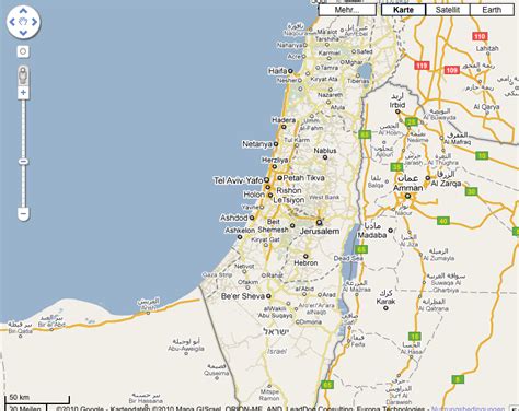 Two Google maps of Israel – Relations