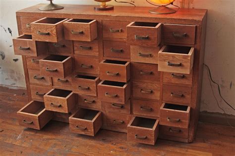 36 Drawer Wood Storage Unit Dresser