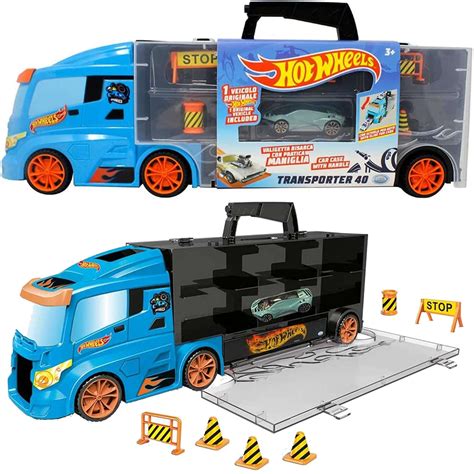 Zestaw Hot Wheels Ci Ar Wka Transporter Autko I Znaki Drogowe Zestaw Kreatywny Do Malowania