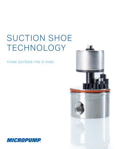 Suction Shoe Technology Micropump Pdf Catalogs Technical