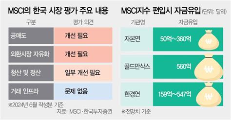 증시 쇼크에···정부 Msci 선진국 지수 편입효과 분석