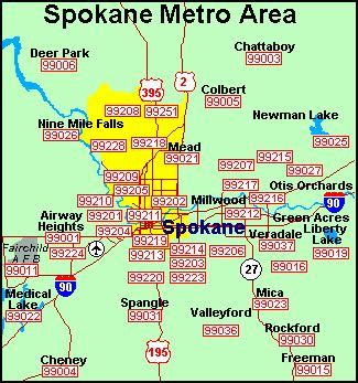 Spokane County Zip Code Map - Maping Resources