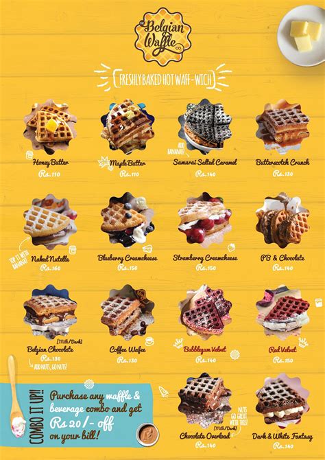 The Belgian Waffle Co Menu Menu For The Belgian Waffle Co Jm Road