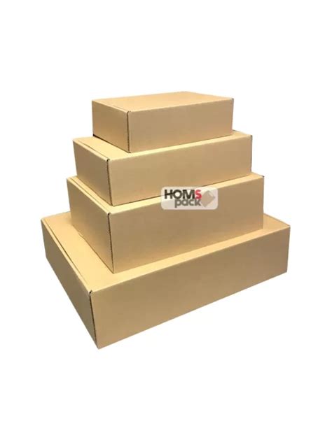 Caja de Cartón Autoarmable Kraft 40X30X10 Premium 2 5 Kgs Max HOMS