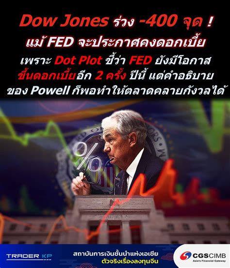 ทันโลกกับ Trader Kp Dow Jones ร่วง 400 จุด แม้ Fed จะประกาศคง