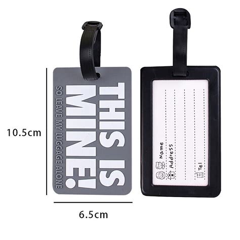 Creative Silicon Letter Luggage Tag Suitcase Portable Travel Baggage