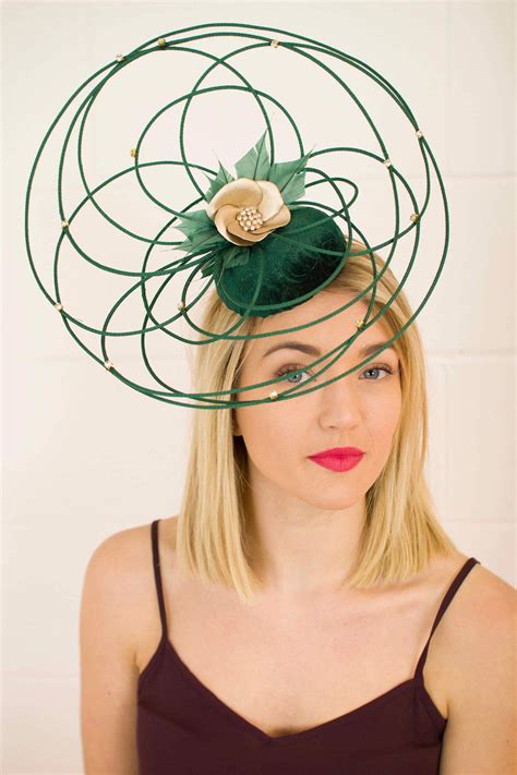 Emerald Green Fascinator Etsy Uk