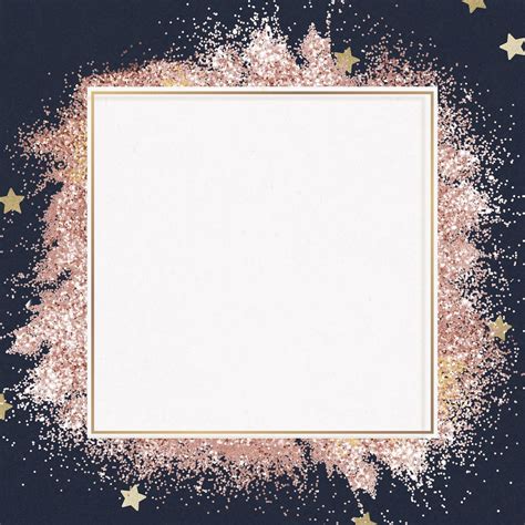 Festive Glitter Frame Psd Sparkly Premium Psd Rawpixel