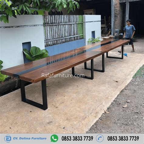 Meja Meeting Kantor Panjang 5 Meter Furniture Jati Jepara