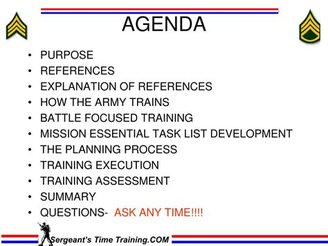 PPT Sergeants Time Training PowerPoint Presentation Free